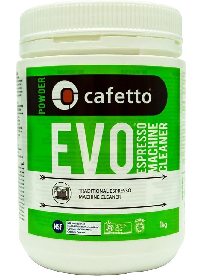 Cafetto EVO Organic Espresso Machine Cleaner, Powder Cleaner for Traditional Espresso Machine -500 grams ja - Image 1